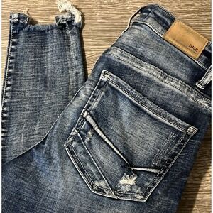 BKE Parker High Rise Ankle Tall Skinny Heavy Distressed Jeans Size 25 (27x29)